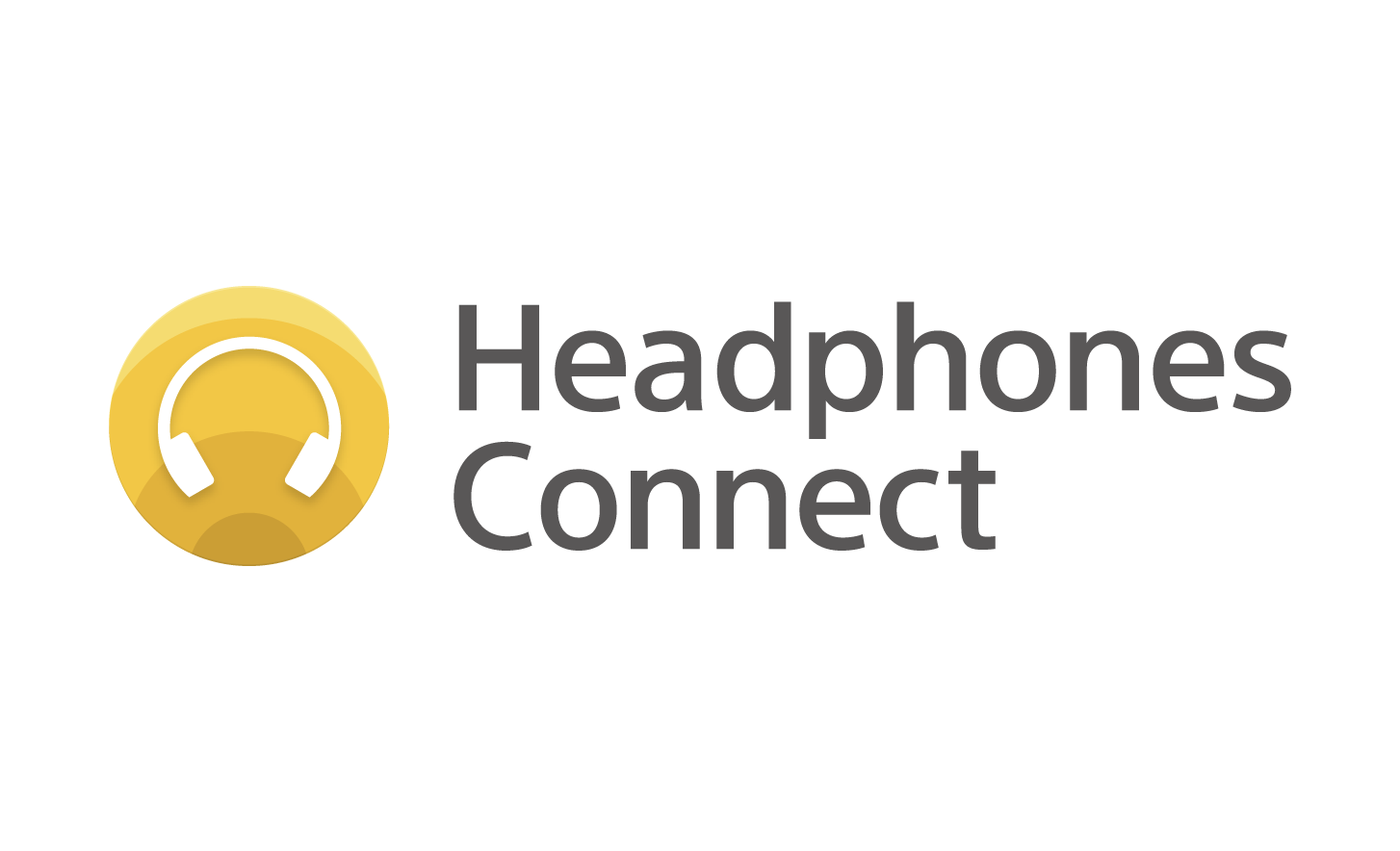 Imagen de un logotipo de Headphones Connect